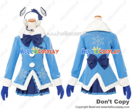 Vocaloid 2 Cosplay Snow Yuki Miku Fleecy Costume Full Set