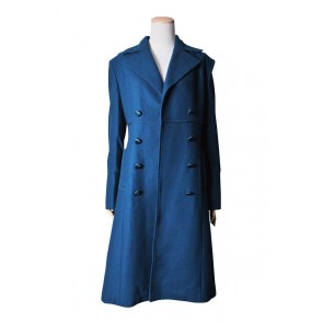 Doctor Dr Amy Teal Wool Blue Coat Costume