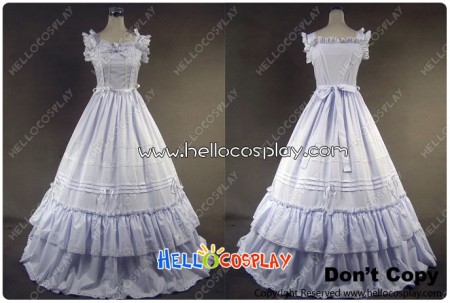 Southern Belle Gothic Lolita Ball Gown White Dress Prom