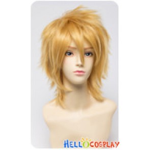 Panty & Stocking With Garterbelt Cosplay Wig 30CM Boy Version Golden Yellow Universal Layered Short