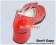 Mirror Red Heart Shaped Bow Chunky Princess Lolita Shoes