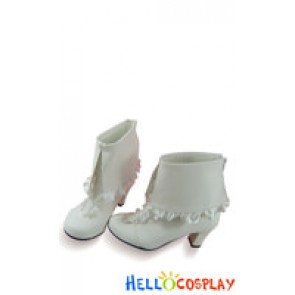 Vocaloid Cosplay Shoes Miku Rellakinoko White Shoes