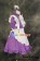 Maid Cosplay Purple White Dress Sweet Costume