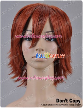 Red Brown Cosplay Short Layered Wig