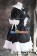 Gothic Lolita Cosplay White Black Maid Uniform Dress Costume