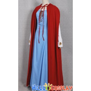 Red Riding Hood Valerie Cosplay Costume Dress Cape