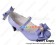Lolita Shoes Purple Matte Earrings Instep Strap Bows Stiletto Lace