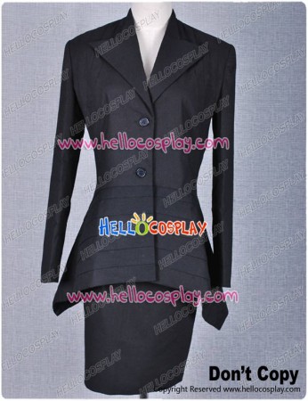 Doctor Dr. Black Dress Suit Costume