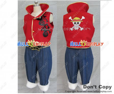 One Piece Monkey D Luffy Cosplay Costume Full Set