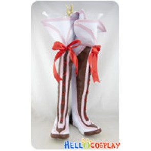 Tales of Xillia Cosplay Milla Red Ribbon Flower Boots