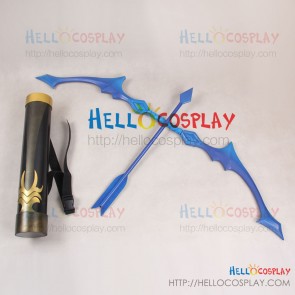 League Of Legends LOL Cosplay Ashe Bow Arrow Quiver Prop Weapon