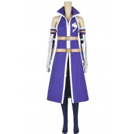 Fairy Tail Cosplay Titania Erza Scarlet Costume Purple Combat Uniform