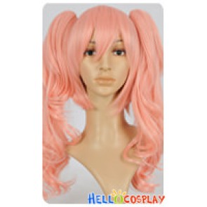 Danganronpa Cosplay Junko Enoshima Flesh Pink Curls Wig