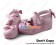Sweet Lolita Shoes Platform Pink Matte Ruffle Lace Straps Bows