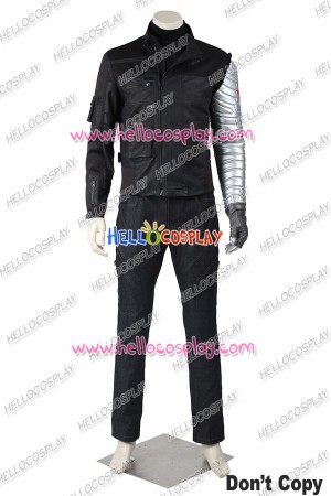 Captain America 3 Civil War Bucky Barnes Cosplay Costume Uniform
