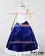 Bioshock Cosplay Infinite Elizabeth Velvet Dark Blue Dress Costume