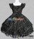 Victorian Gothic Lolita Punk Black Fluffy Dress