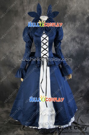 Dance In The Vampire Bund Cosplay Mina Tepeş Blue Dress Costume