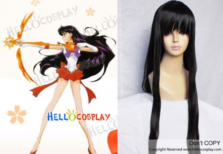 Sailor Moon Mars Raye Hino Cosplay Wig