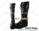 Punk Lolita Boots Black Lace Up Rivet Leg Straps Chunky Heel