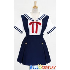 Clannad Cosplay School Girl Black Summer Uniform