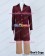 The Hobbit Cosplay Bilbo Baggins Costume Dark Red Suit