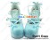 Matt Blue Straps Bow Chunky Princess Lolita Shoes