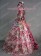 Victorian Lolita Reenactment Stage Antique Gothic Lolita Dress Wine Floral