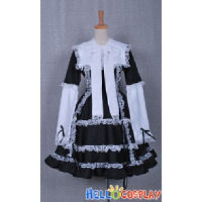 Gothic Lolita Dress Black White