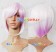 Vocaloid 2 Hatsune Miku White Purple Cosplay Wig