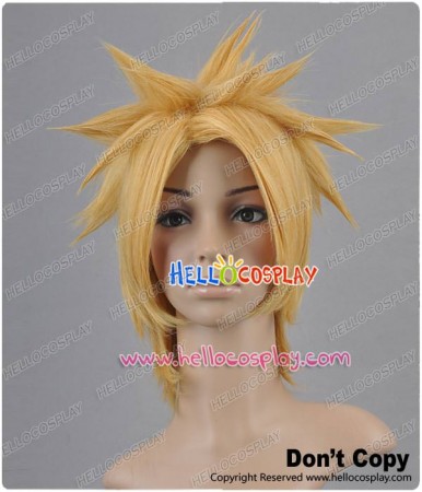 Dark Yellow Cosplay Short Layered Wig