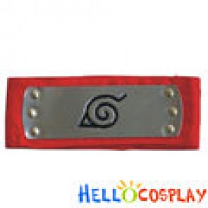 Naruto Ninja The Village Of Konohagakure Red HeadBand