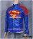 Smallville Clark Kent Cosplay Blue Leather Jacket Coat Costume