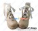 Princess Lolita Short Boots Chunky Matte Beige Satin Lace Ruffle Ribbons