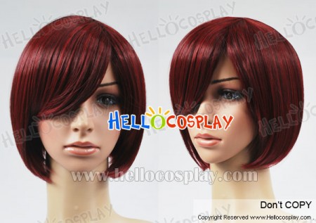 Black Red BoBo Cosplay Short Wig