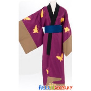 Gintama Silver Soul Cosplay Shinsuke Takasugi Kimono Costume