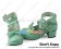 Mint Green Ankle Strap Crossing Straps Chunky Sweet Lolita Shoes