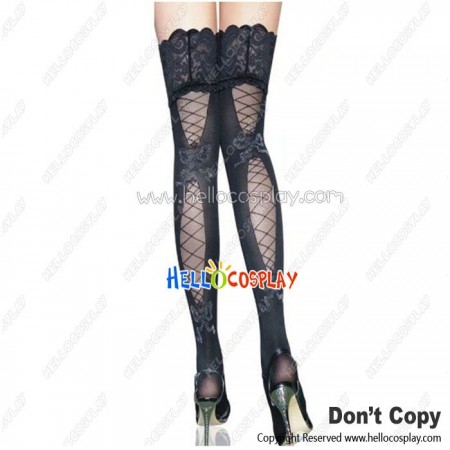 Lolita Cosplay Hollow Lace Stockings Socks