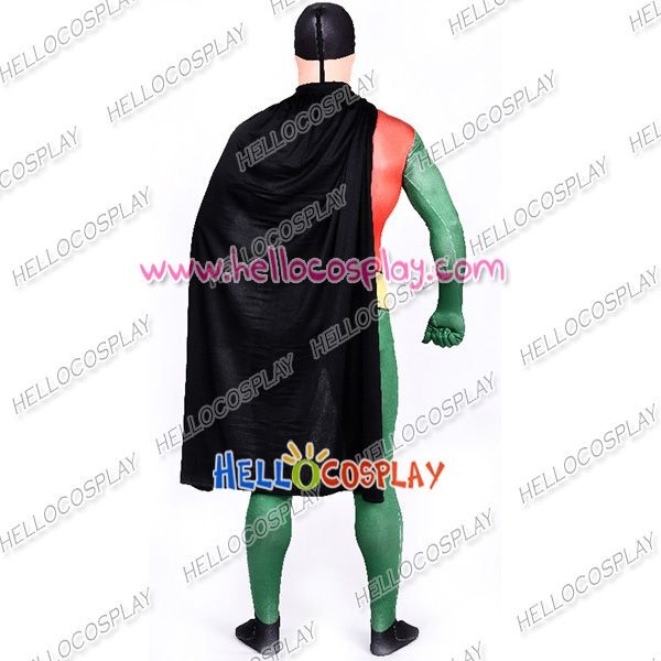 Robin Cosplay Costume Jumpsuit Cape