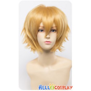 Wig 30CM Cosplay Golden Yellow Blonde Universal Short Layered