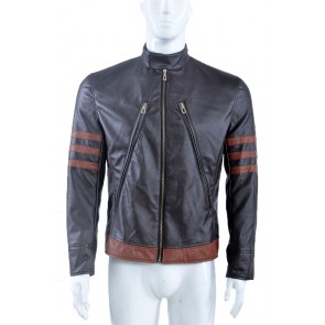 X-Men: Apocalypse Logan Jacket Cosplay Costume Dark Brown