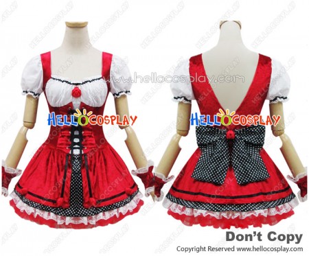 Angel Feather Cosplay Little Red Riding Hood Costume Dress