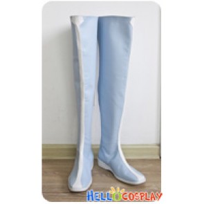 Kantai Collection Combined Fleet KanColle Cosplay Hood Shoes Blue Long Boots
