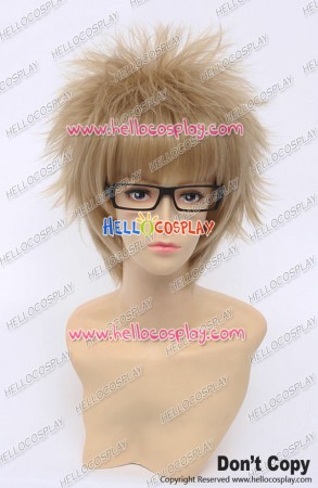 Haikyū Cosplay Kei Tsukishima Wig Short Light Golden