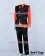 One Piece Cosplay Sanji Stripe Dark Orange Shirt Costume