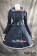 Lolita Gothic Dress Navy Cosplay Costume Classical