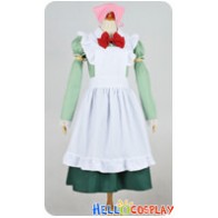 Axis Powers Hetalia APH Cosplay Hungary Maid Dress Costume Pink Headpiece