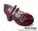 Mirror Wine Red Two Straps Ruffle Chunky Princess Lolita Shoes