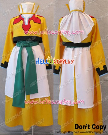 Code Geass Cosplay Gao Hai Yellow Eunuch Uniform Costume