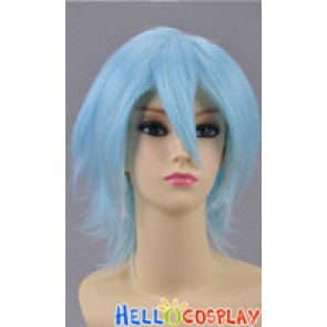 Light Blue Short Wig Layered Cosplay Wig